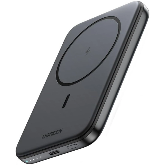 Магнитный внешний аккумулятор Ugreen PB761 5000 mAh 15w серый