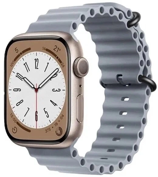 Ремешок Ocean band для Apple Watch 38/40/41mm серый