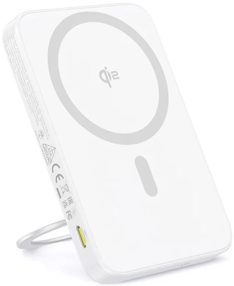 Магнитный внешний аккумулятор Baseus 5000 mAh 15w белый