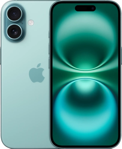 Смартфон Apple iPhone 16 128Gb бирюзовый