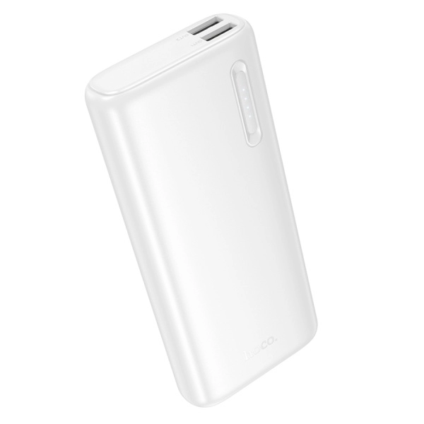 Внешний аккумулятор Hoco J158A 10000 mAh 2USB+1Type-C+1micro USB 2.0A (белый)