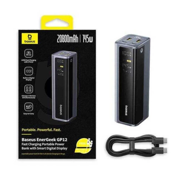 Внешний аккумулятор Baseus 20800 mAh 145W, черный