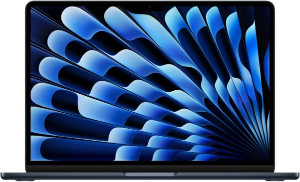 Ноутбук Apple Macbook Air 13" (M3, 8C CPU/10C GPU, 2024), 16 ГБ, 512 ГБ SSD, MXCV3, «полуночный черный»