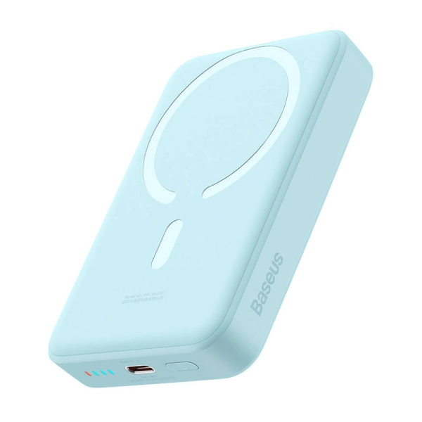 Магнитный внешний аккумулятор Baseus 5000 mAh 15w синий