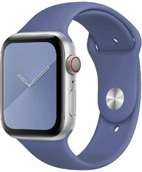 Ремешок силиконовый Gurdini Apple Watch 38mm/40mm,темно синий