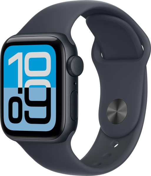Смарт часы Apple Watch SE 3 40мм алюминий цвета «темная ночь», ремешок цвета «темная ночь» S/M