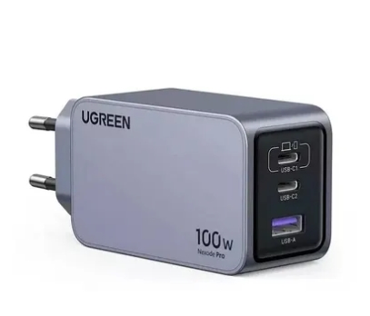 СЗУ UGREEN GaN Charger 2Type-C + 1USB 100Вт 
