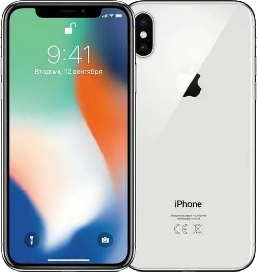 Смартфон УЦЕНКА Apple iPhone X 64 Gb Серебристый 