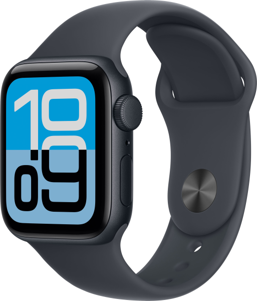 Смарт часы Apple Watch SE 3 40мм алюминий цвета «темная ночь», ремешок цвета «темная ночь» M/L