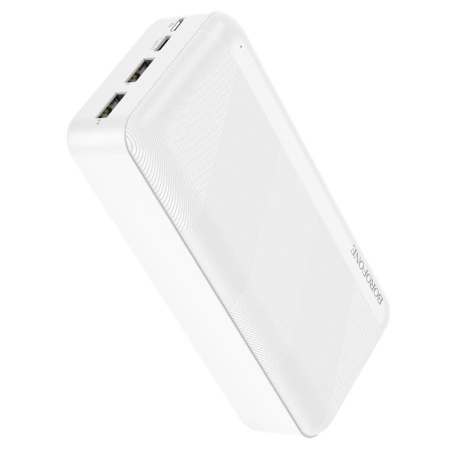 Внешний аккумулятор Borofone BJ57A  20000 mAh 2USB 20W 2.4A (белый)