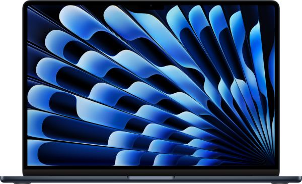 Ноутбук Apple Macbook Air 15" (M3, 8C CPU/10C GPU, 2024), 16 ГБ, 256 ГБ SSD, MC9G4, темная ночь