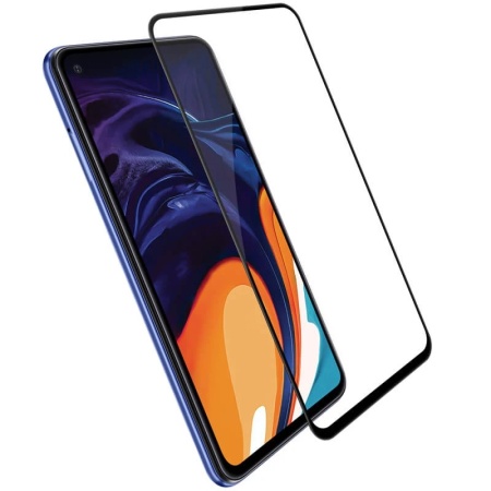 Защитное стекло 3D для Samsung A21S 2020 (черное)