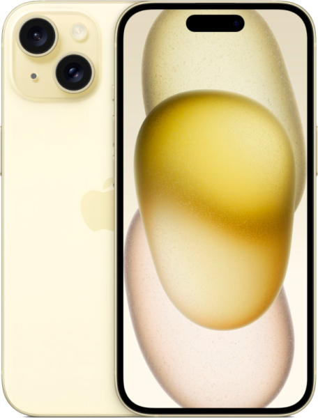 Смартфон Apple iPhone 15 128GB желтый