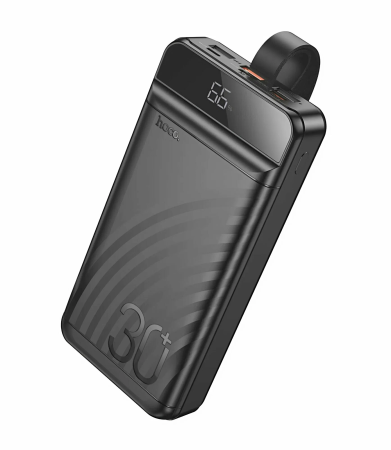 Внешний аккумулятор Hoco J123B 30000 mAh 3USB 3.0A 20W (черный)