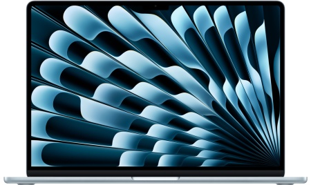 Ноутбук Apple Macbook Air 13" (M4, 10C CPU/8C GPU, 2025), 16 ГБ, 256 ГБ SSD, MC6T4, голубое небо