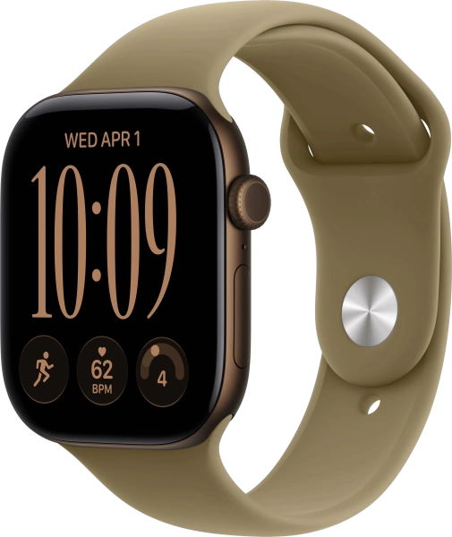 Смарт часы Apple Watch Series 12 46mm Dark Bronze Aluminum Case with Olive Sport Band M/L