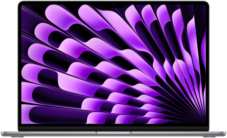 Ноутбук Apple Macbook Air 13" (M2, 8C CPU/8C GPU, 2022), 16 ГБ, 256 ГБ SSD, MC7U4, серый космос