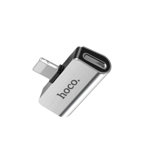 Адаптер audio для Apple HOCO LS24 серебристый