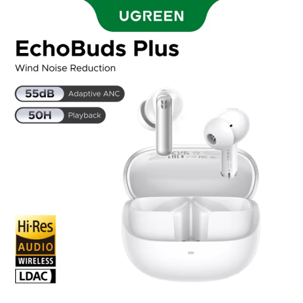 Беспроводные наушники UGREEN EchoBuds Plus, белый