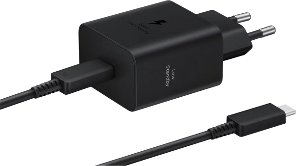 СЗУ Samsung 45W USB-C с кабелем Type-C на Type-C (черный)