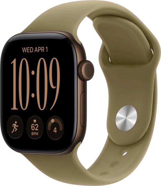 Смарт часы Apple Watch Series 12 42mm Dark Bronze Aluminum Case with Olive Sport Band S/M