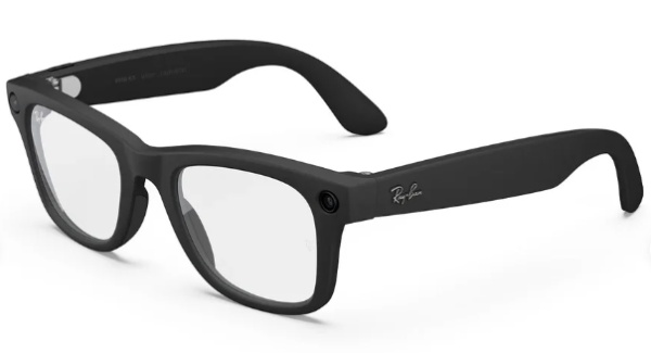 Ray-Ban RW4012 Wayfarer Gen 2 Mate Black/Clear 601/SSB53 Size 53 (L)