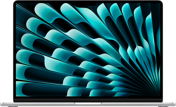 Ноутбук Apple Macbook Air 15" (M3, 8C CPU/10C GPU, 2024), 16 ГБ, 256 ГБ SSD, MC9E4, серебристый