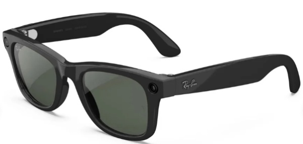 Ray-Ban RW4012 Wayfarer Gen 2 Shiny Black/Tranz Graphit Green 601/1M50 Size 50 (M)