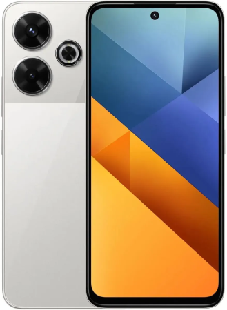 Смартфон Xiaomi Poco M6 8/256 RU, серебристый