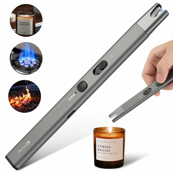 Плазменная зажигалка ProTap Type-C металл,серая