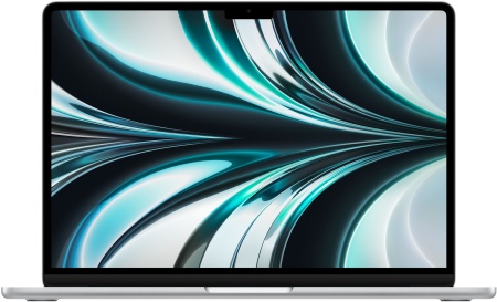 Ноутбук Apple Macbook Air 13" (M2, 8C CPU/8C GPU, 2022), 16 ГБ, 256 ГБ SSD, MC7V4, серебристый