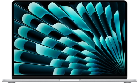 Ноутбук Apple Macbook Air 13" (M4, 10C CPU/10C GPU, 2025), 16 ГБ, 512 ГБ SSD, MW0X3 , серебристый