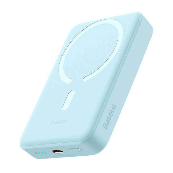 Магнитный внешний аккумулятор Baseus 5000 mAh 15w синий