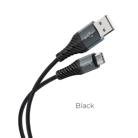 Кабель USB-Type-C Hoco X38 3.0А  1m (Черный)