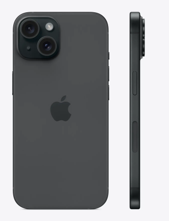 Смартфон Apple iPhone 15 256Gb черный