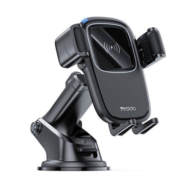 Автомобильный держатель Yesido C187  с беспроводной зарядкой черный