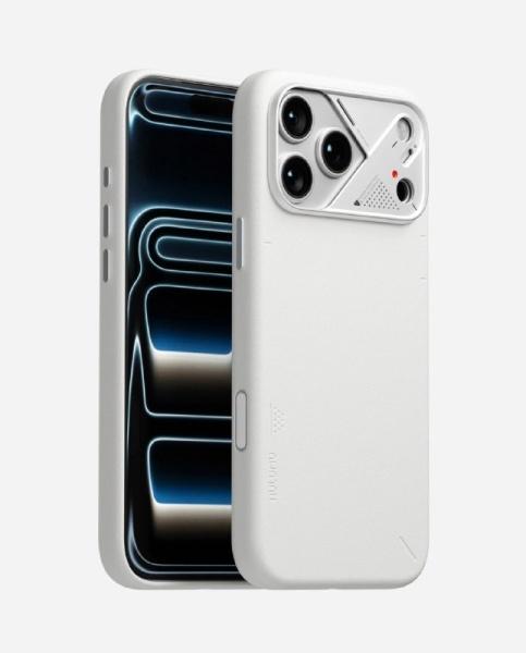 Чехол для iPhone 17 Pro Max Aulumu А17 Vegan Leather Case, белый