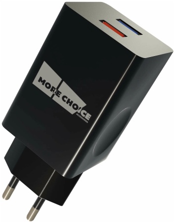 СЗУ More Choice NC55QC 3.0А 2USB QC3.0  (черный)