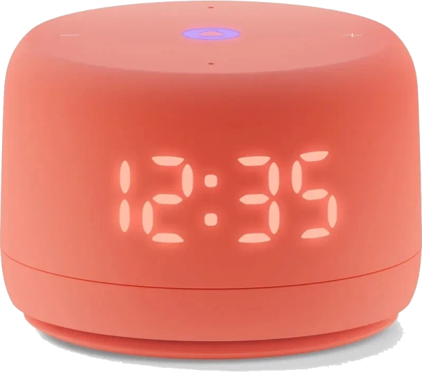 Умная колонка Яндекс.Станция Лайт2 с часами, коралловый
